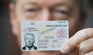 Alan Johnson ID card